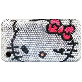 Hello Kitty Swarovski Crystal Iphone 3g Case Faceplate