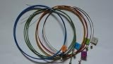 Coloured Guitar Strings Red Gold Blue Green (2 silver)