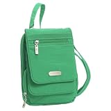 Baggallini BVC311MWMI Baggallini Bon Voyage Bagg Crinkle Meadow Green/Mimosa Ladies Crossbody Bag