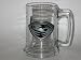 ATLANTA THRASHERS 15 ounce GLASS TANKARD MUG with Pewter Logo
