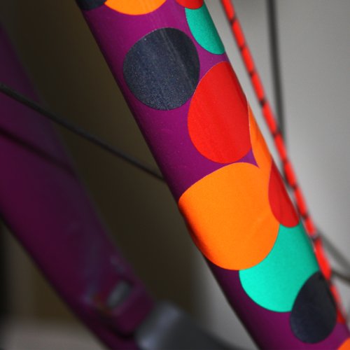 Reflective bike stickers "SafeRAD" for road safety WHITE Sporting