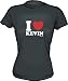 I HEART Love Kevin Women's tee Shirt in 6 Colors Small thru XXL
