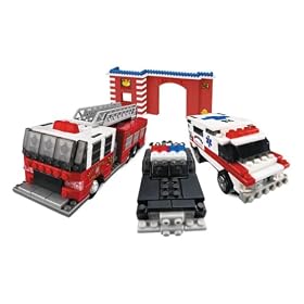 Mega Bloks Nano-Tropolis Fire and Rescue set