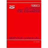 1993 CHEVY GMC C K 10-30 LIGHT TRUCK Emissions Manual by Chevrolet