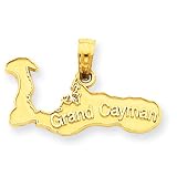 14K Gold Grand Cayman Island Charm
