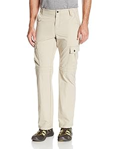 Columbia Men's Traveler's Escape Convertible Pant, Fossil, 44Wx32L