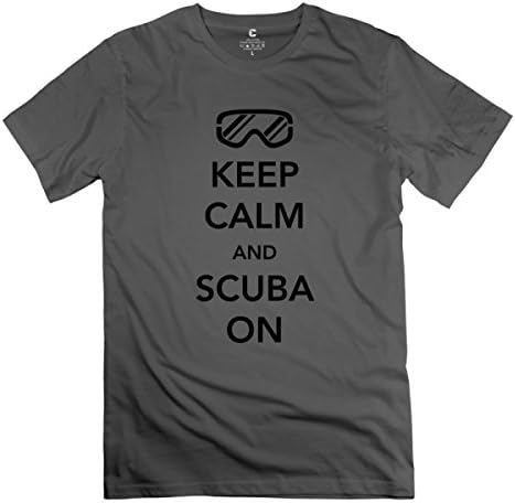 Keep Calm And Scuba On Deep Heather T-shirt For Men XXL