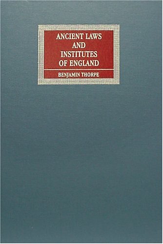 City Travel Guides Discounted  Books : Ancient Laws and Institutes of England