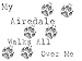 My Airedale Terrier Walks All Over Me Apron