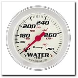 Performance White Face 2-5/8 Water Temperature Gauge