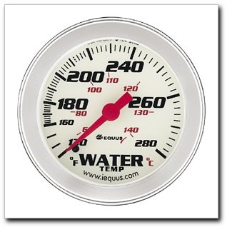 Performance White Face 2-5/8 Water Temperature Gauge