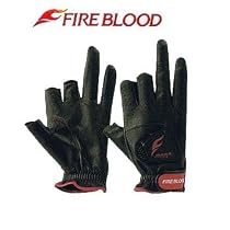 シマノ(SHIMANO) GL-131E フｧイアブラッド・レザノｳｧマグネットグローブ3(3本指出し) ブラック L 80197