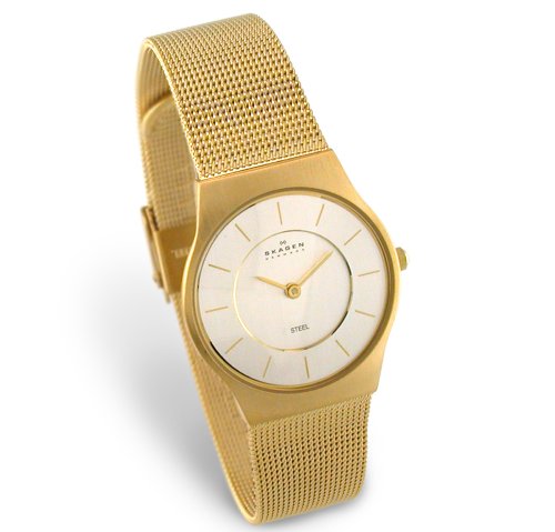 Skagen Damenarmbanduhr Slimline Stahl 233SGG