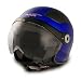 VCAN Milano Royal Blue Large European Styled Scooter Helmet