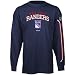 Majestic New York Rangers Navy Blue Double Stick Long Sleeve T-shirt