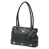 EmbassyTM Italian StoneTM Design Genuine Leather Purse with Embossed Alligator Design and Heart Conchos