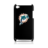 NFL Miami Dolphins Varsity Jacket Hardshell Case for iPod Touch 4G, Black, 4.4x2.4-Inch