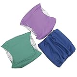 Wegreeco Washable Male Dog Belly Wrap - Pack of 3, (M 16"- 20" Waist)