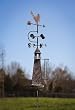 Lighthouse Garden Stake Weather Vane with Rain Gauge Lighthouse Garden Stake Weather Vane with Rain Gauge