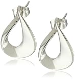 Argento Vivo "Organic Concave" Teardrop Stud Earrings
