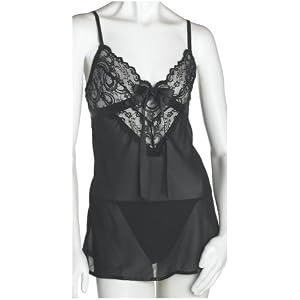 Buy Cinema Etoile Ladies Chiffon Babydoll with Lace by Cinema Etoile