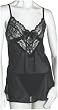 Cinema Etoile Women's Chiffon Babydoll with Lace