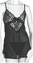 Cinema Etoile Women's Chiffon Babydoll with Lace