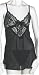 Cinema Etoile Women's Chiffon Babydoll with Lace