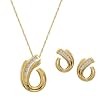 Diamond Jewelry Set in 10K Yellow Gold