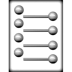 Buy 3-D Round Ball Pop Hard Candy Mold now!