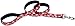 Coastal Pet Ribbon Dog Leash - Contemporary Stylish Look - Durable Fade-Resistant Nylon Material - Perfect for Dogs Red with Paws, 5/8