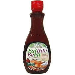Sorbee Sugar-Free Fat Rite Be Fit, Artificial Maple Flavor Syrup, 12-Ounce Bottles (Pack of 6)