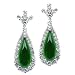 Celebrity Style Fashion Jewelry -	 Angie's CZ Emerald Earrings