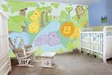 Small Safari Wall Mural--8'3