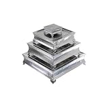 Square Wedding and Party Aluminum Cake Stand Set