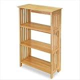 Winsome 82427 Beech Beechwood Shelf 4-tier Foldable Natural
