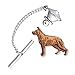 Creative Pewter Designs German Shepherd Dog Copper Plated Tie Tack, Tie Pin, Jewelry, DC384TT
