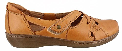 Clarks Women's Evianna Peal Flat, Tan, 7 M US