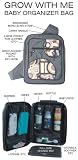 Grow With Me Baby Organizer Bag in Navy & Seaspray
