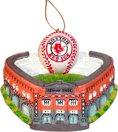 Kurt Adler 3-3/4-Inch Boston Red Sox Fenway Park with Baseball Ornament