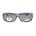 Polarized Sunglasses Fit Over Glasses Oval Rectangular OTG Anti-Glare (purple, black)