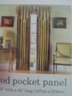 Waverly Home Classics - One Rod Pocket Drapery Panel - 50 W X 84 L - Lined Curtain - Capulet Striped Antique Gold - Rustic Red