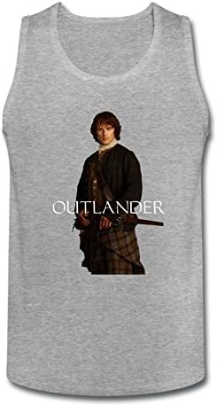 MagiQe Men's Outlander Jamie Fraser Poster Tank Top Size XL Deep Heather