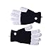 LED Gloves Flashing Finger Lighting Gloves with 6 Modes for Clubbing, Rave, Birthday, EDM, Disco, and Dubstep Party by Swiftrans(TM) (Black Whole Fingers 6 Modes)