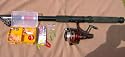 Travel Fishing Kit. 14ft Telescopic Rod + Reel + Accessories + Carry Bag