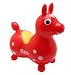 Inflatable 'Rody Horse' Children's Ride-On Rocking Horse: Color is Red