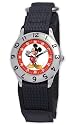 Disney Kids' Mickey Mouse Time Teacher Black Velcro Watch #D001S500