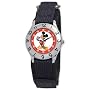 Disney Kids' D001S500 Mickey Mouse Time Teacher Black Velcro Watch