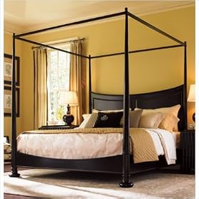 Lexington 01-0328-173C Hancock Park Wilshire Poster Bed in Obsidian Size: Queen