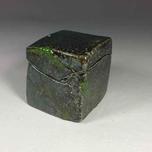 Small dark soda fired ceramic jewelry box